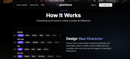 Glambase screenshot