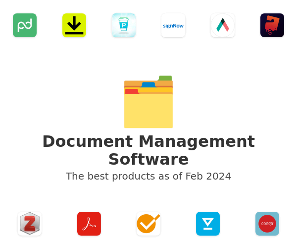 The best Document Management products
