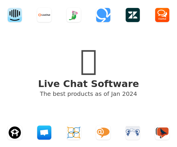 The best Live Chat products