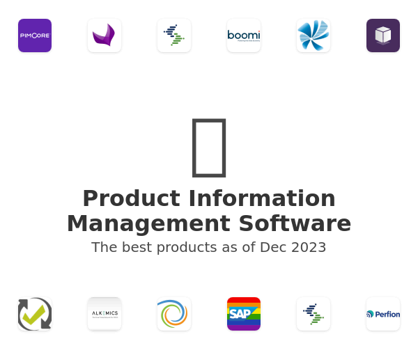 The best Product Information Management products